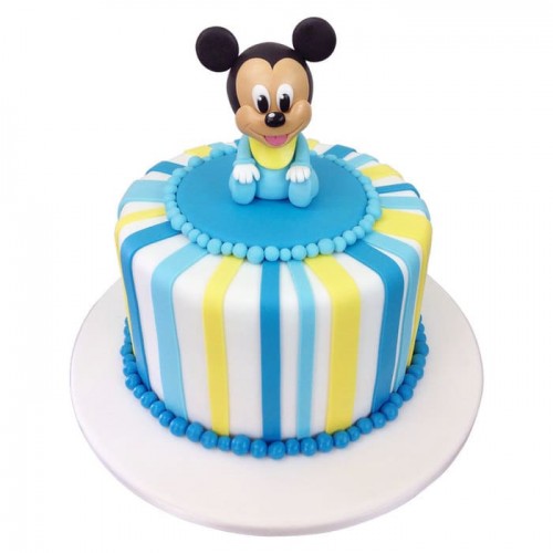 Baby Mickey Fondant Cake Delivery in Faridabad