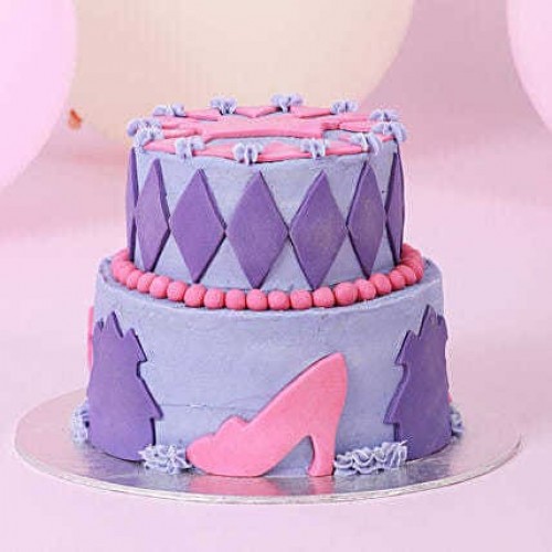 Designer Two Tier Cake For Girls Delivery in Faridabad