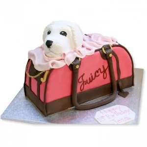 Juicy Dog Bag Fondant Cake Delivery in Faridabad
