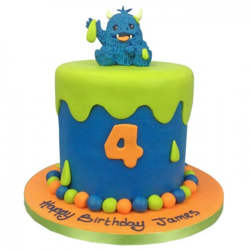 Little Monsters Fondant Cake Delivery in Faridabad