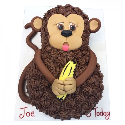 Smaller Party Monkey Cake Delivery in Faridabad