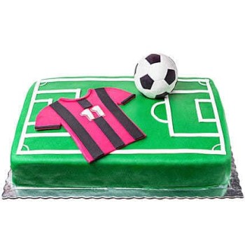 Soccer Field Theme Fondant Cake Soccer Field Theme Fondant Cake