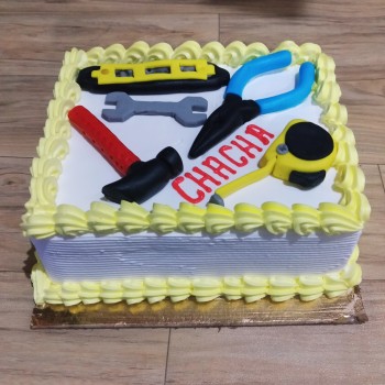 Mechanic Tools Theme Semi Fondant Cake Mechanic Tools Theme Semi Fondant Cake