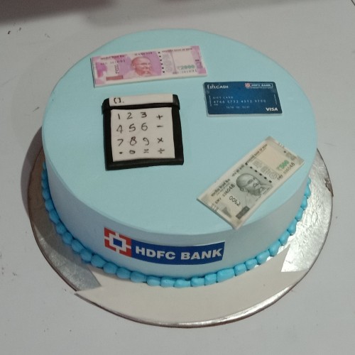 Bank Employee Theme Cake Delivery in Faridabad