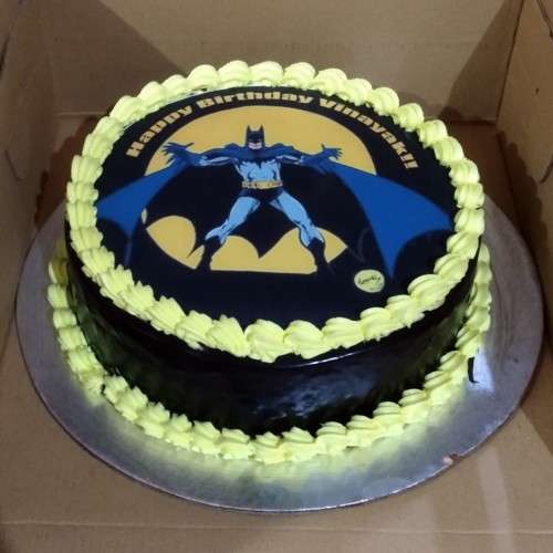 Batman Cartoon Photo Cake Delivery in Faridabad