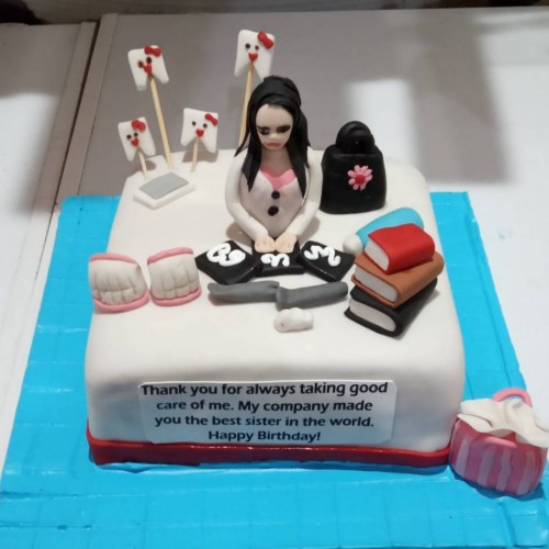 Dentist Girl Theme Cake Delivery in Faridabad