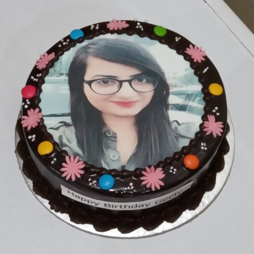 Designer Chocolate Photo Cake Delivery in Faridabad