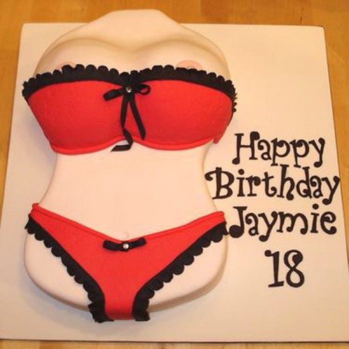 Lady Body Fondant Cake Delivery in Faridabad
