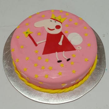 Pink Peppa Pig Angel Cake Pink Peppa Pig Angel Cake
