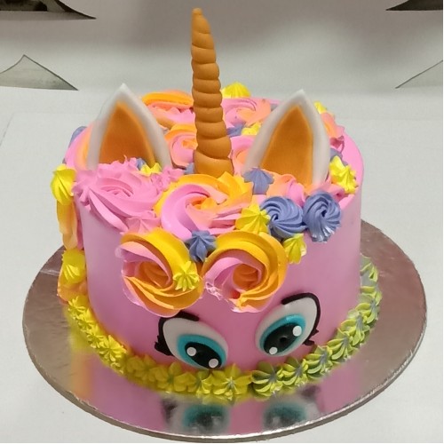 Pink Unicorn Birthday Cake Delivery in Faridabad
